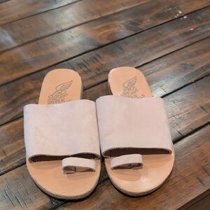 Ancient Greek Ligia Sandals Blush Leather